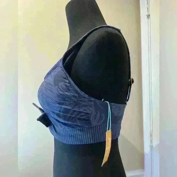 Kona Sol Side Shirred One Piece Swimsuit Size S NWT - Picture 2 of 6